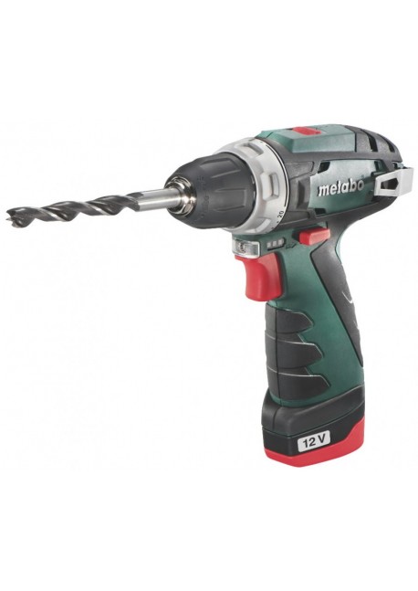 Akumuliatorinis suktuvas/gręžtuvas PowerMaxx BS Basic 2x2,0Ah metaBOX, Metabo